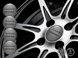 Audi Emblema Bombado Logo Pegatina de Rueda Perfecta